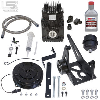 GM 4.8, 5.3, 6.0, 6.2 LS Belt Driven Compressor Kit