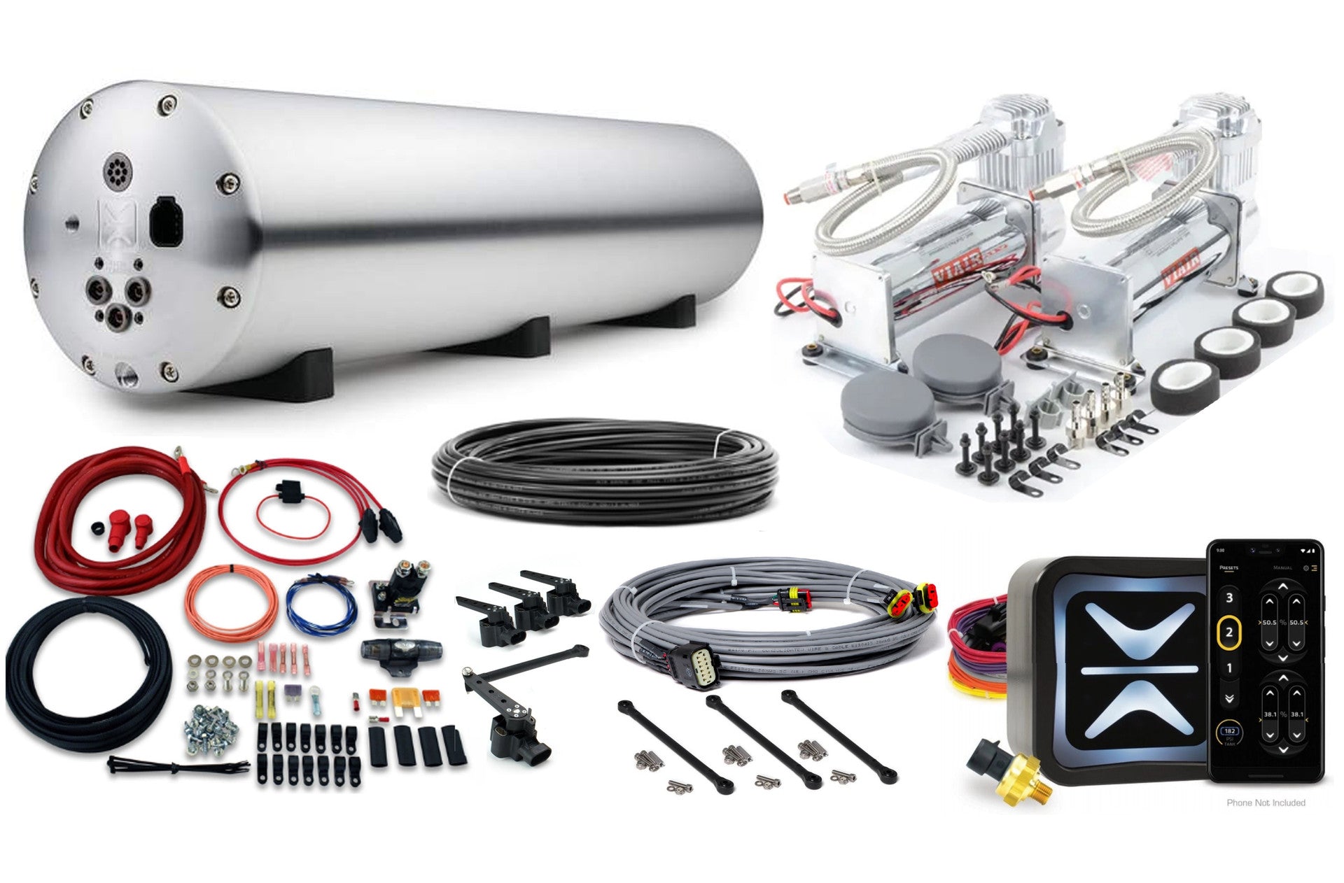Accuair e-Level+, Endo VT-45 and Viair 444 Air Management Kit