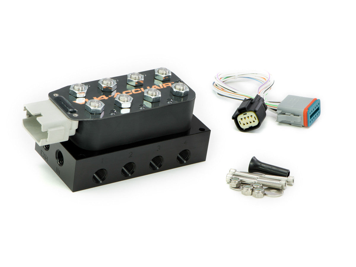 Accuair VU4 4-Corner Solenoid Valve Unit; 1/4