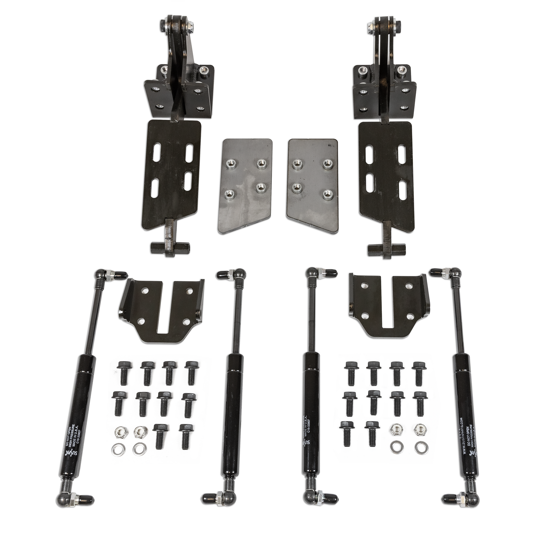Switch Suspension GM C-10 1967-1972 Cowl Mounted Hood Hinges W/Gas Assist Struts