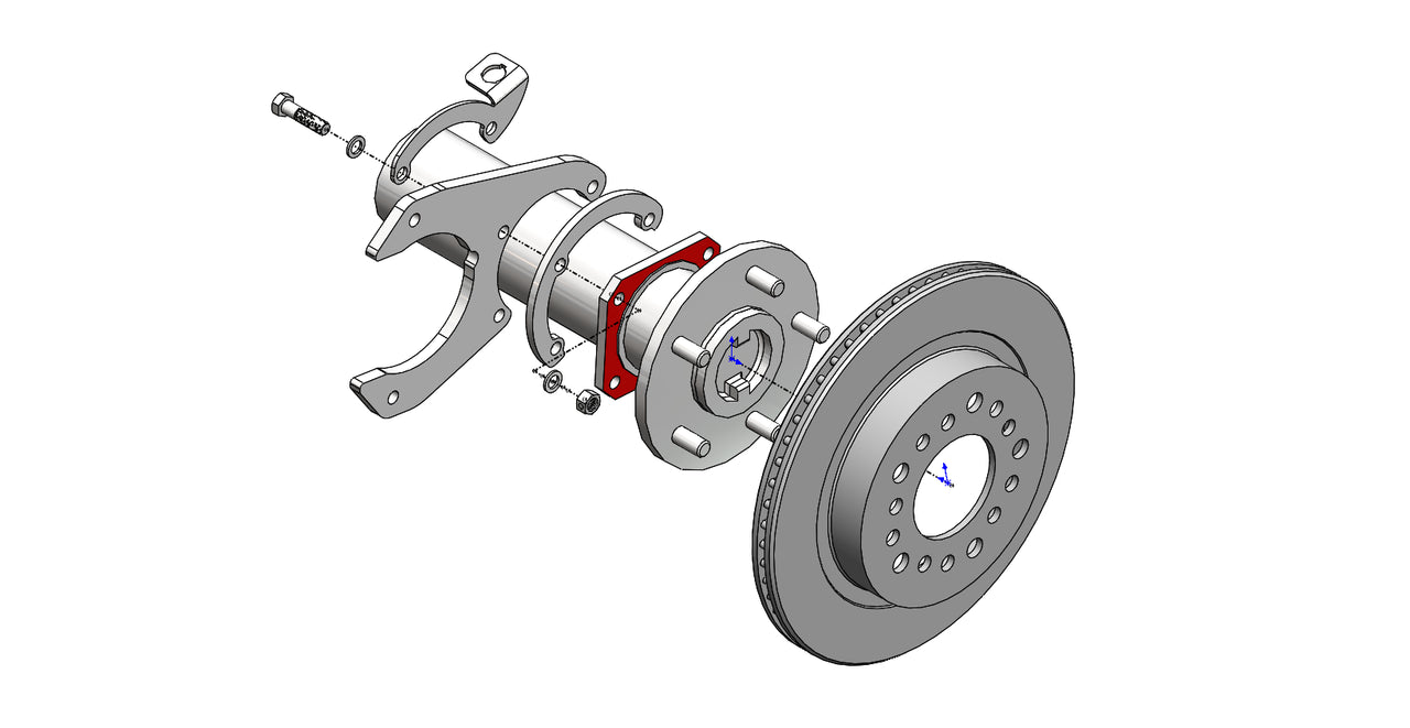 Little Shop MFG  GM 71-87 C10 Rear Disc Brakes (5-lug)
