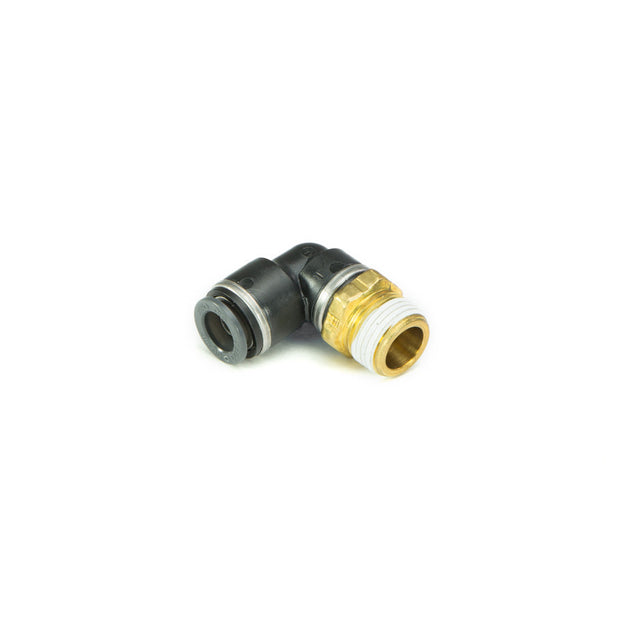 ACCUAIR 3/8" DOT/PTC - 3/8" NPT 90 DEG SWIVEL ELBOW FITTING