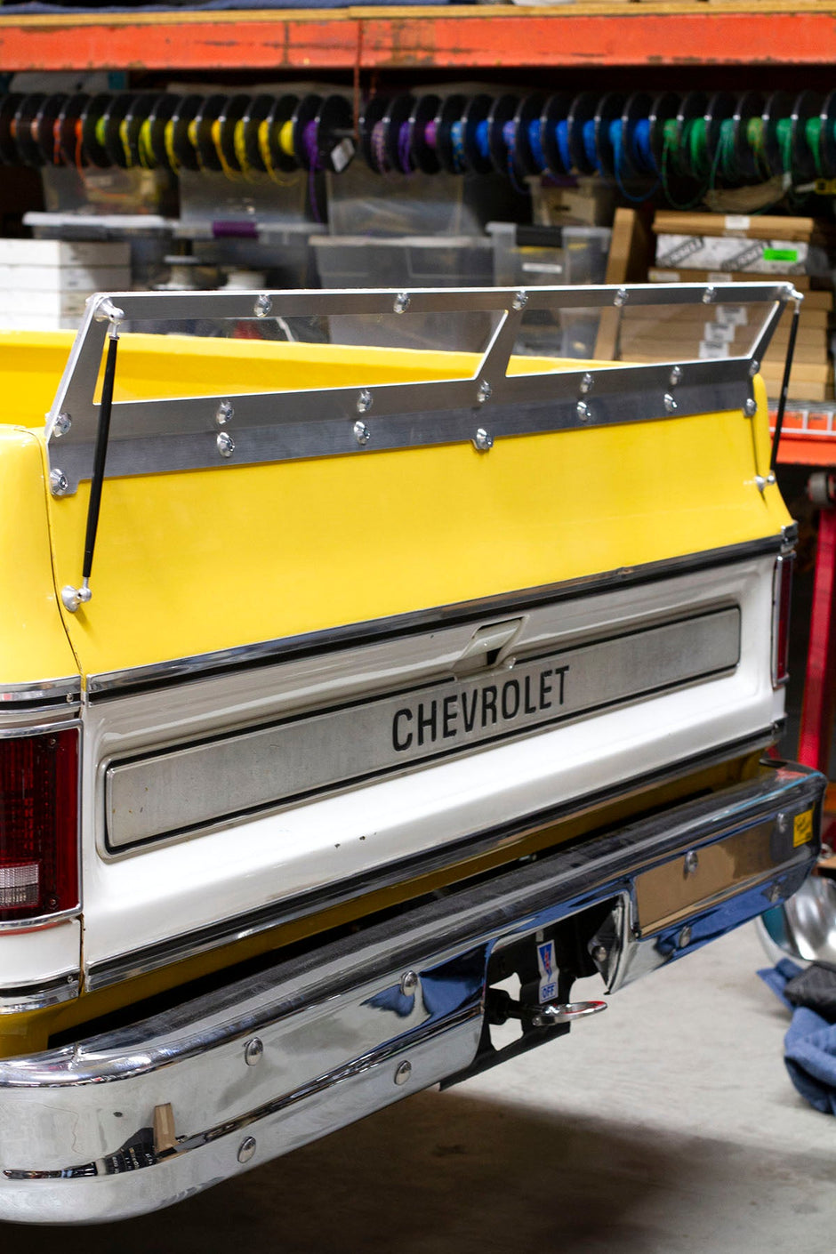 C10 Aluminum / Polycarbonate Tailgate Mounted Wing, 1973-87