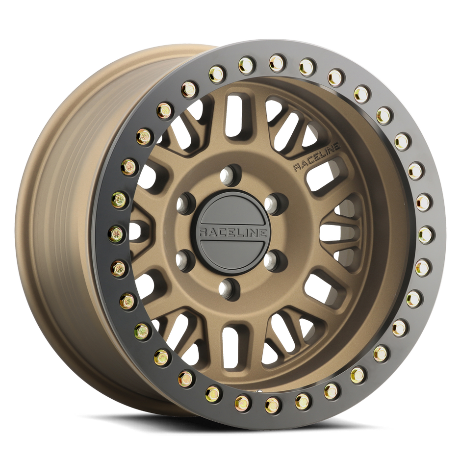 RT951BZ Ryno Cast Beadlock - Textured Bronze w/ Black Beadlock Ring