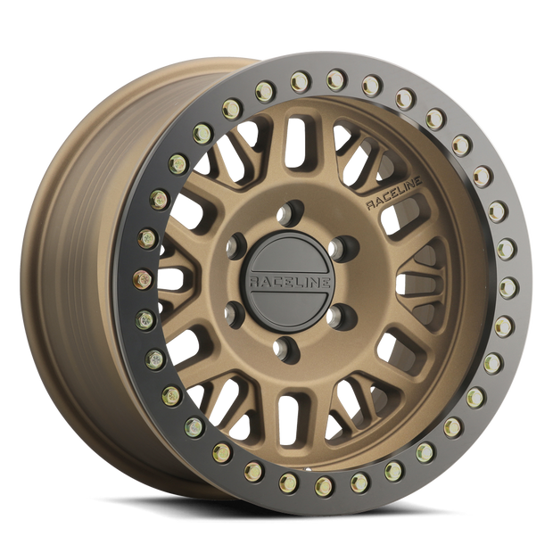 RT951BZ Ryno Cast Beadlock - Textured Bronze w/ Black Beadlock Ring