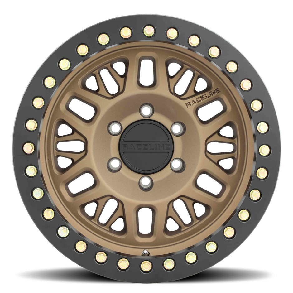 RT951BZ Ryno Cast Beadlock - Textured Bronze w/ Black Beadlock Ring