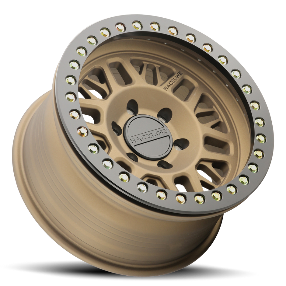 RT951BZ Ryno Cast Beadlock - Textured Bronze w/ Black Beadlock Ring